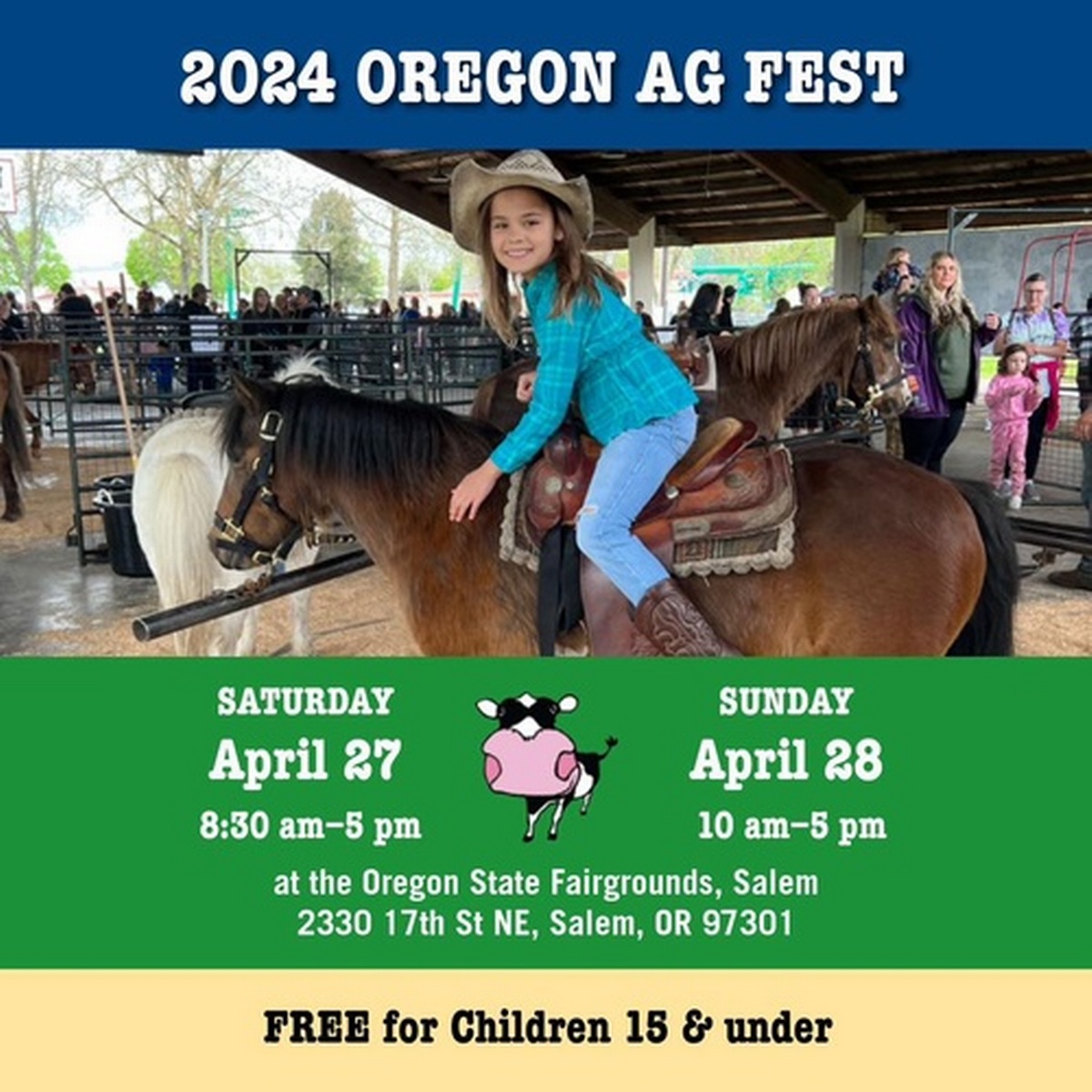 Oregon AG Fest 2024 Oregon State Fairgrounds Apr 27, 2024 Community Calendar Stayton